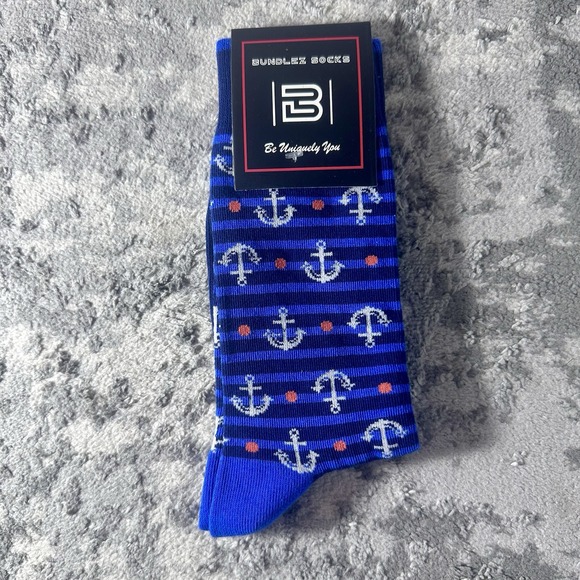 Bundlez Other - ANCHORS UNISEX  Fun Novelty Sock NEW